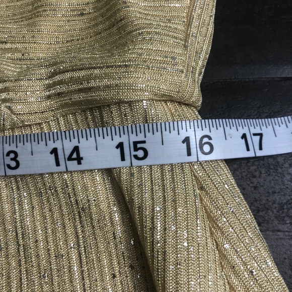 Calvin Klein woman dress gold gown - Picture 9 of 16